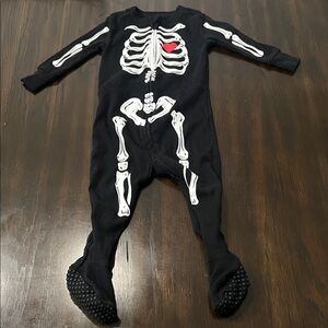 Old Navy Skeleton Print Black Kids One Piece